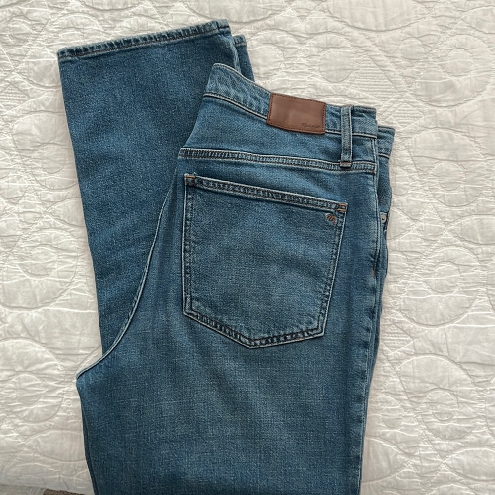 Madewell slim Demi boot. Light blue. 30. Stretchy. EUC